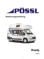 Bedienungsanleitung Roady - Pössl Reisemobile