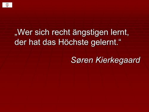 Personzentrierte Perspektiven zur Angst - Peter F. Schmid