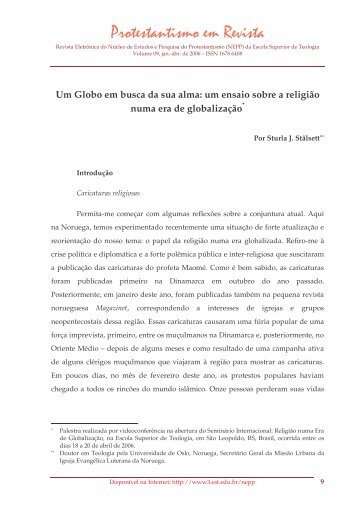 um ensaio sobre a religião numa era de globalização