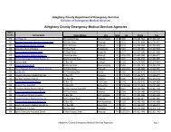 Allegheny County Emergency Medical Services Agencies