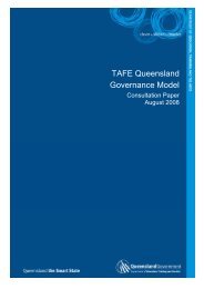 TAFE Queensland Governance Model Consultation Paper [PDF ...