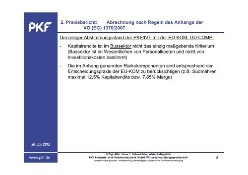 Was ist ein angemessener Gewinn und wann entsteht - PKF München