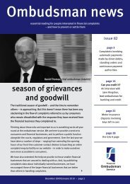 Ombudsman News Issue 82 - Financial Ombudsman Service