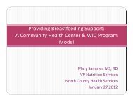 Mary Sammer - California Breastfeeding Coalition