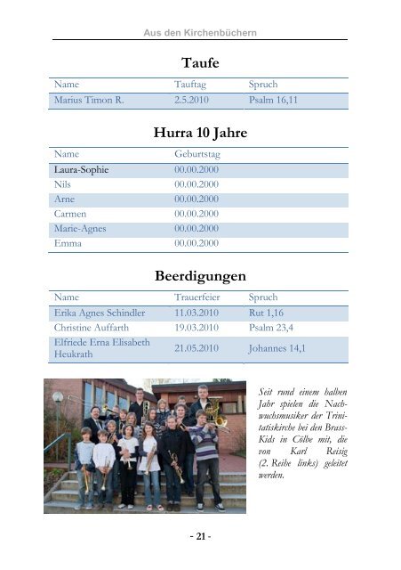 Liebe Kinder - Evangelische Trinitatiskirchengemeinde Marburg ...