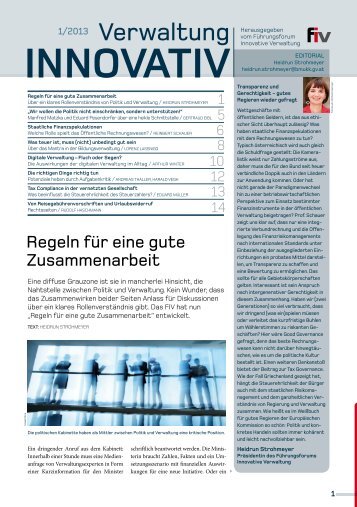 Ausgabe 42 - FÃ¼hrungsforum Innovative Verwaltung (FIV)