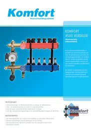 Komfort SBK 4500 Verdeler vloerverwarming onderaansluiting