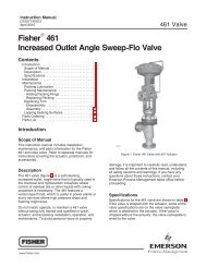 Fisher 461 Increased Outlet Angle Sweep-Flo Valve