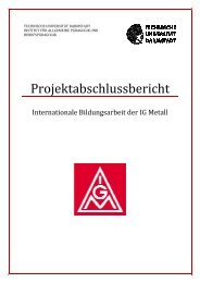 Abschlussbericht - Praxislabor - Technische Universität Darmstadt