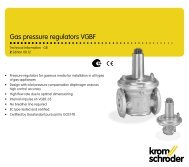 Gas pressure regulators VGBF - Combustion 911