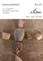 Nr. 65: März - April - Evangelische Trinitatiskirchengemeinde ...