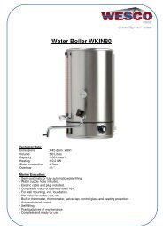 Water Boiler WKIN80 - WESCO-Navy