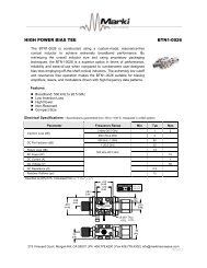 HIGH POWER BIAS TEE BTN1-0026 - Marki Microwave