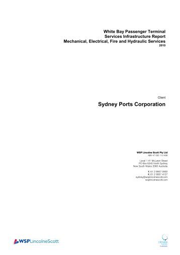 Environmental Assessment App I (Services ... - Sydney Ports