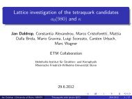 Lattice investigation of the tetraquark candidates a0(980 ... - Physics
