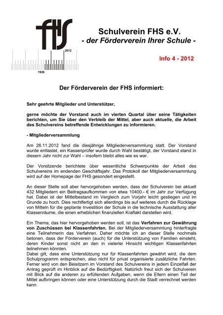 Zum Download Von Info 4 2012 FHS Herdecke