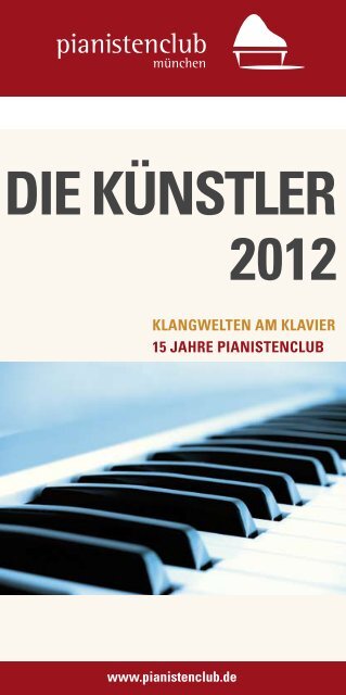 uNsERE GäsTE - Pianistenclub eV