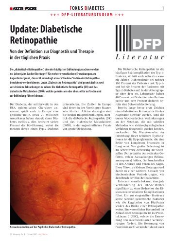 Update: Diabetische Retinopathie