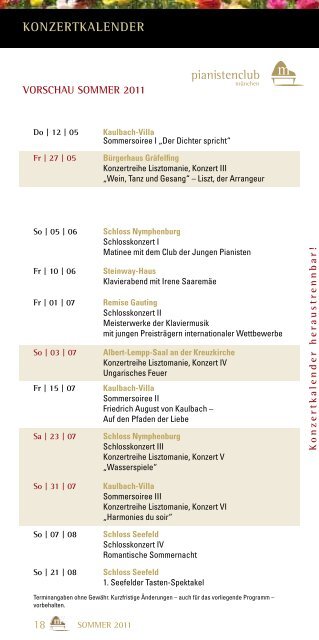 PROGRAMM 2011 - Pianistenclub eV