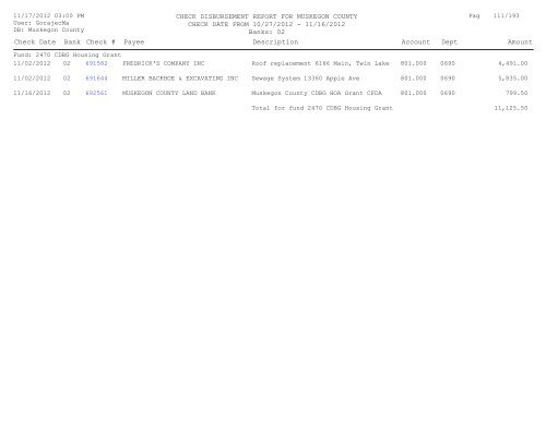 Accounts Payable Covering the Period 10-27 ... - Muskegon County