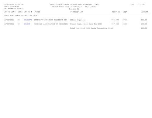 Accounts Payable Covering the Period 10-27 ... - Muskegon County