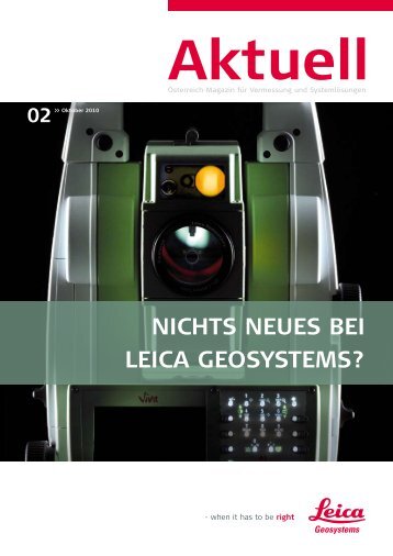 NICHTS NEUES BEI LEICA GEOSYSTEMS?