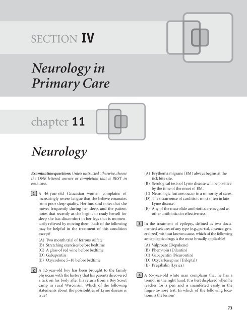 NMS Q&A Family Medicine