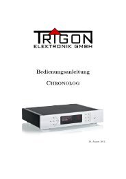 Bedienungsanleitung Chronolog - Trigon Elektronik GmbH