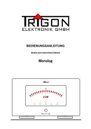 Bedienungsanleitung - Trigon Elektronik GmbH