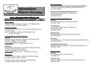 Adressliste Ottering - Pfarrei Ottering