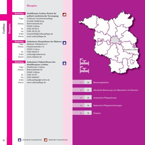 Wegweiser Pflege - Pflegeinitiative Brandenburg