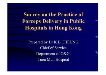 Survey on the Practice of Forceps Delivery in Public Hospitals in ...