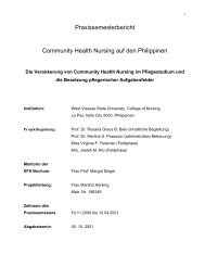 Community Health Nursing auf den Philippinen
