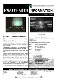 PrÃ¤sthagen Information nr 09 - BRF PrÃ¤sthagen