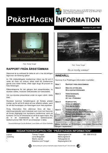 PrÃ¤sthagen Information nr 09 - BRF PrÃ¤sthagen