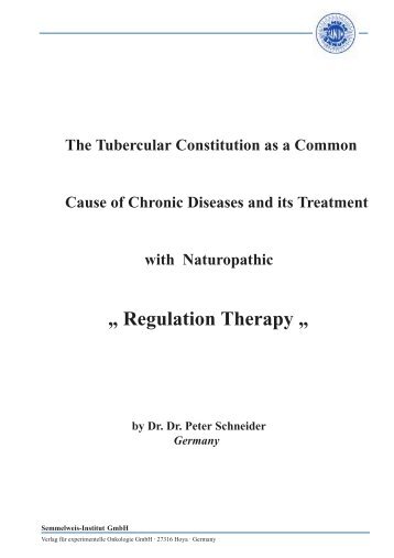 Regulation Therapy - Dr.Dr. Peter Schneider