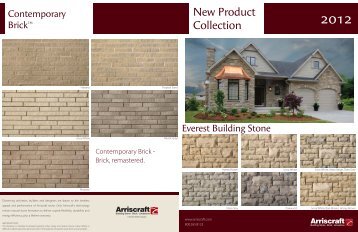 New Product Collection - Brick and Stone Products -- Brickstone Inc.