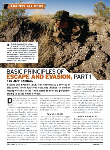 BASIC PRINCIPLES OF EscapE and Evasion, PART 1 - ESEE Knives