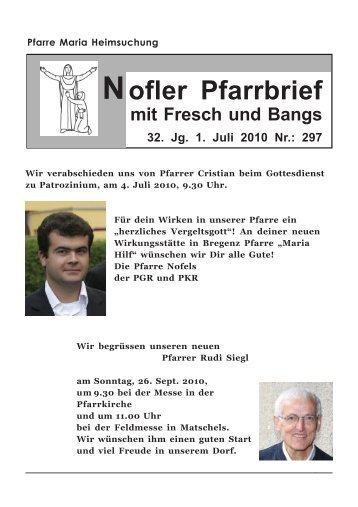 Pfarre Maria Heimsuchung ofler Pfarrbrief mit Fresch und Bangs 32 ...