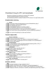 Checkliste til brug for APV ved kranarbejde - BAR transport og engros