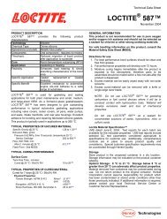 Loctite 587 Technical Data Sheet - IBT, Inc.