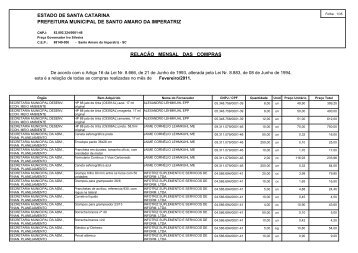 Betha Compras - Prefeitura Municipal de Santo Amaro da Imperatriz