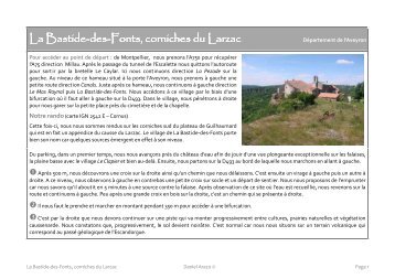 La Bastide-des-Fonts, corniches du Larzac - Passion Region