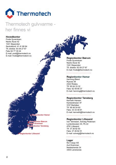 Produktkatalog Thermotech gulvvarme 2007/2008