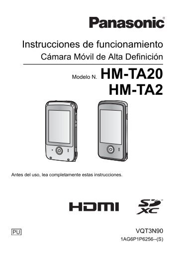 MANUAL DE USUARIO PARA EL MODELO HM-TA2PU ... - Panasonic