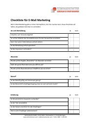 Checkliste fÃ¼r E-Mail Marketing - Seminarkontor GmbH