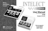 Intelect Legend Series User Manual - DJO Global