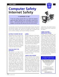 Computer Safety Internet Safety - Peel Regional Police