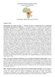 Journal d'Afrique Centrale - R.D.C. du 1er au 15 Juin 2013 nÂ°221 ...