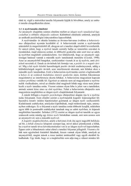 letöltése (PDF) - Alkalmazott Pszichológia - Eötvös Loránd ...